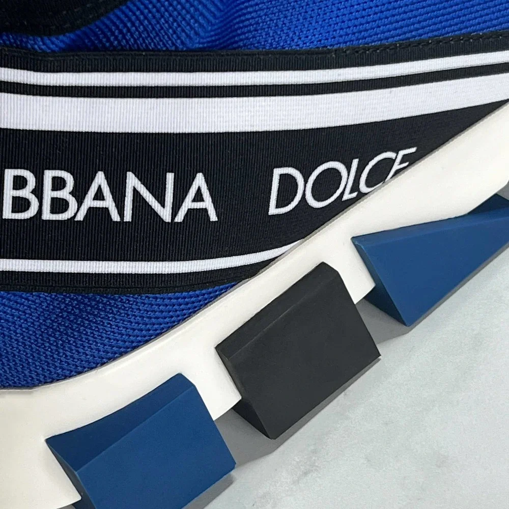 Dolce & Gabbana Hightop Sorrento Sneakers with DG Logo in Blue - Picture 4 of 10